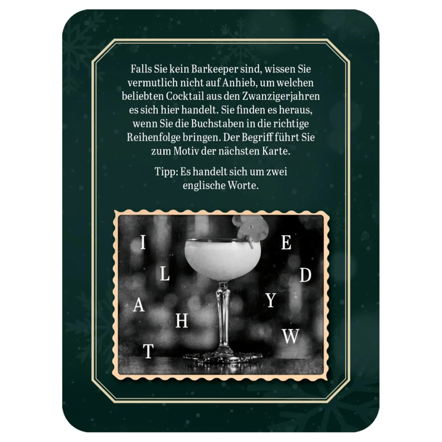 Advent-Escape-Schachtelspiel "Christmas Dinner for One" Outlet