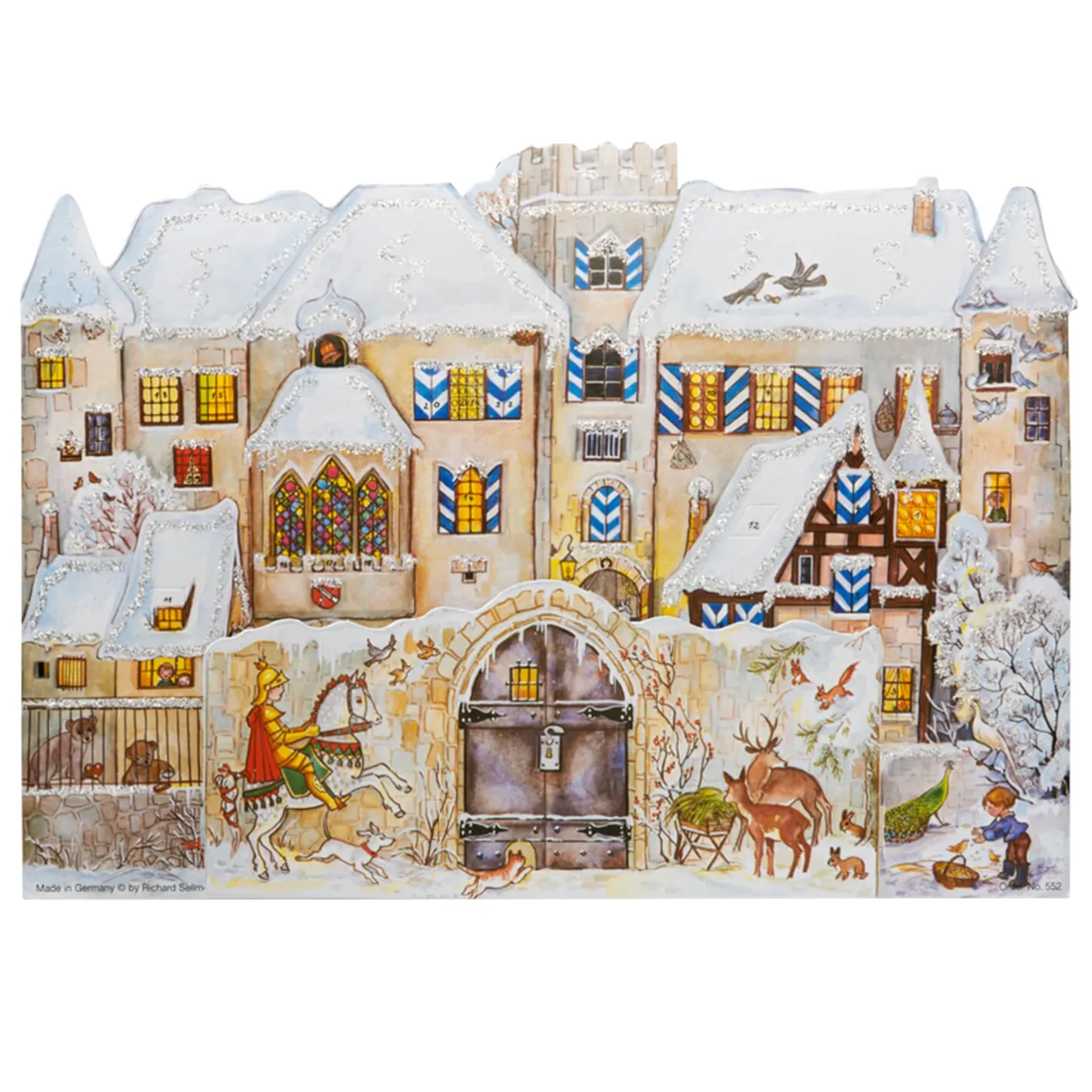 Adventskalender "Burg mit Burgmauer" New