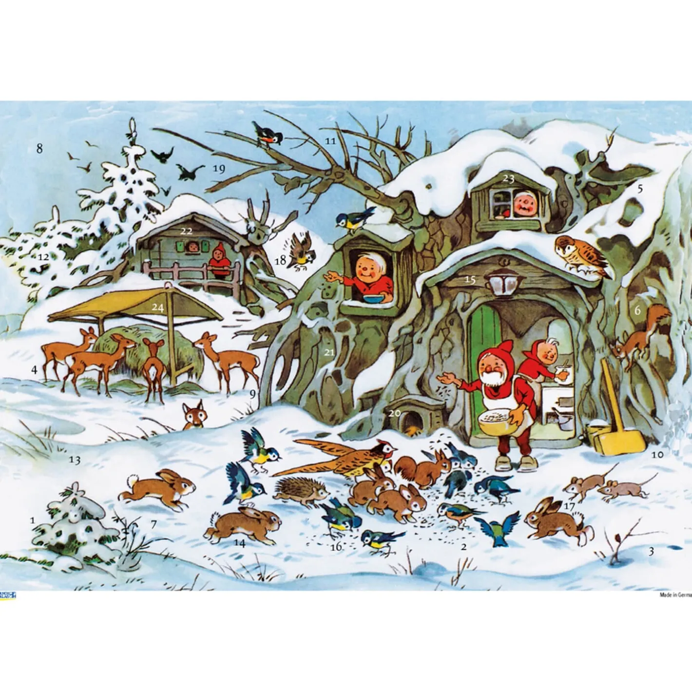 Adventskalender "Fütterung der Tiere" Outlet