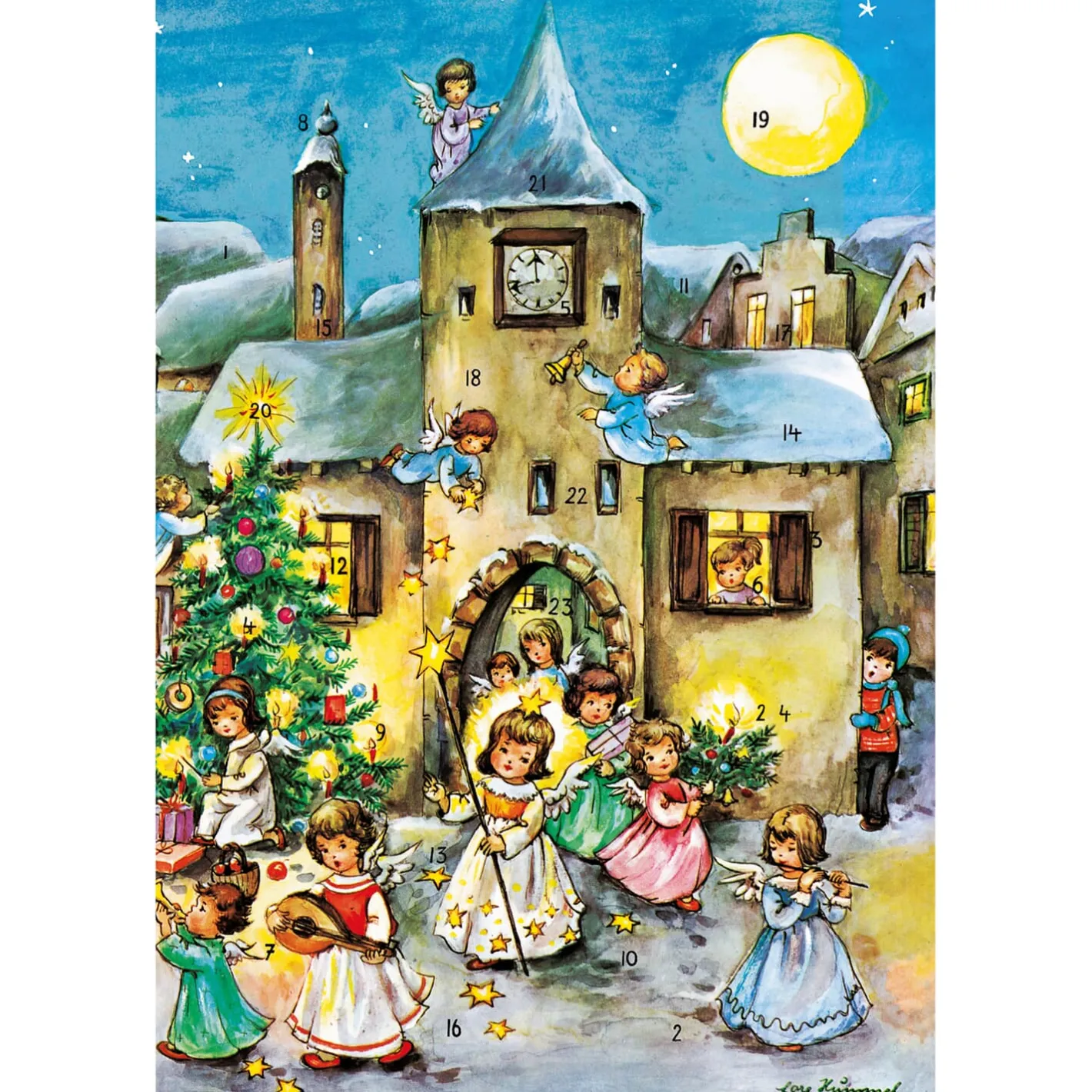 Adventskalender "Musizierende Engel" New