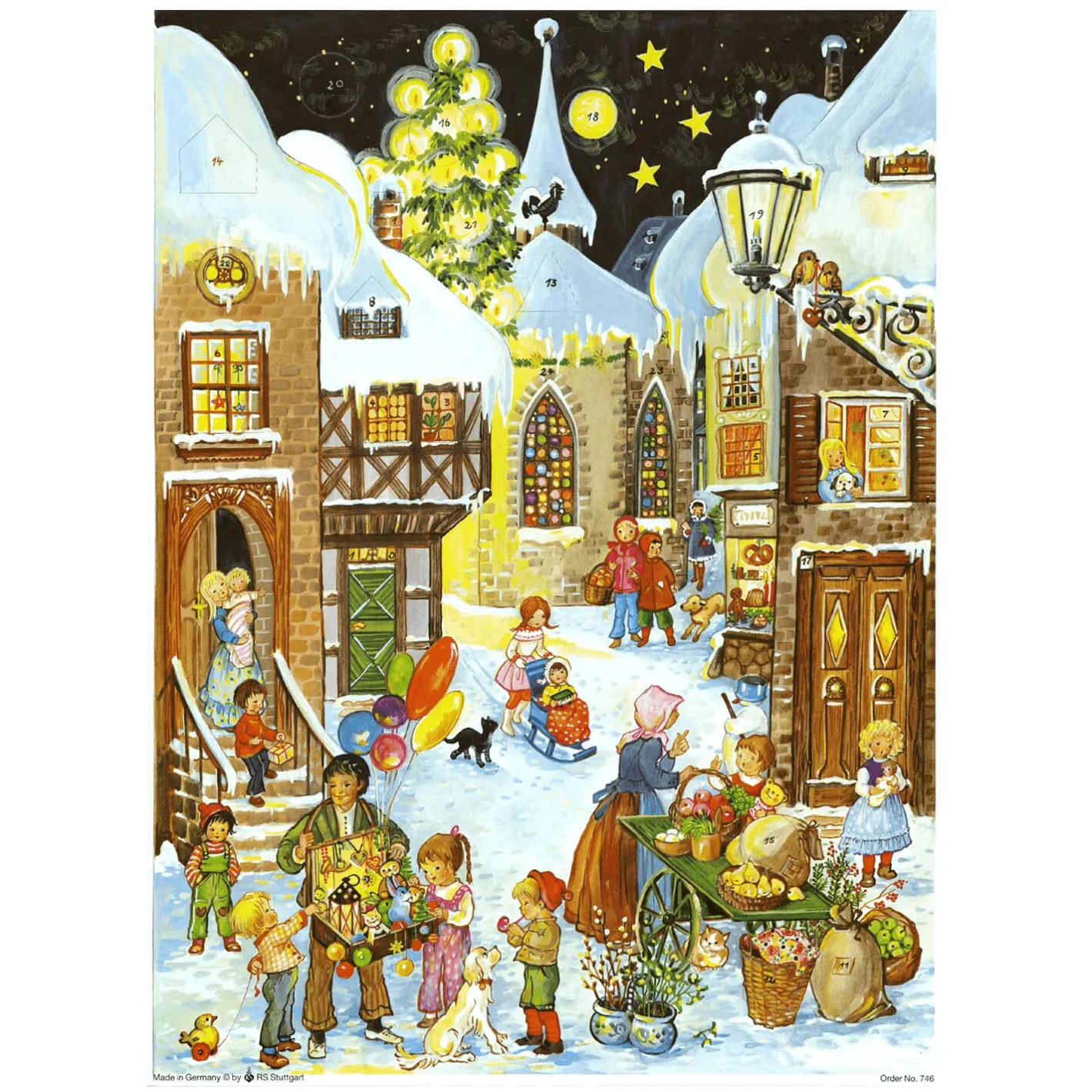 Adventskalender "Weihnachtsmarkt" Outlet