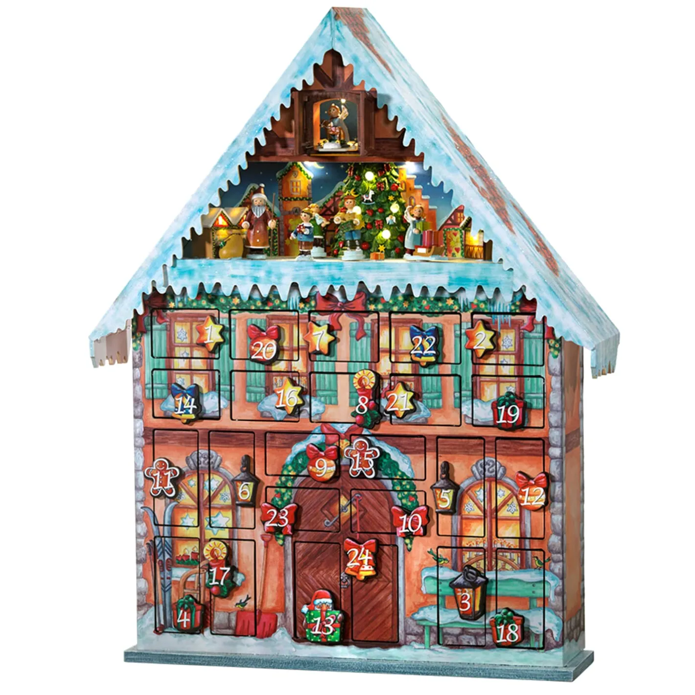 Adventskalenderhaus "Weihnachtsfreude" New