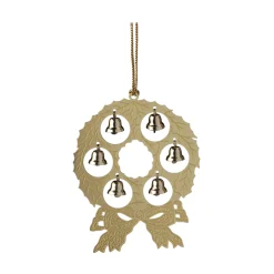 Adventskranz mit Glöckchen, goldfarben Best
