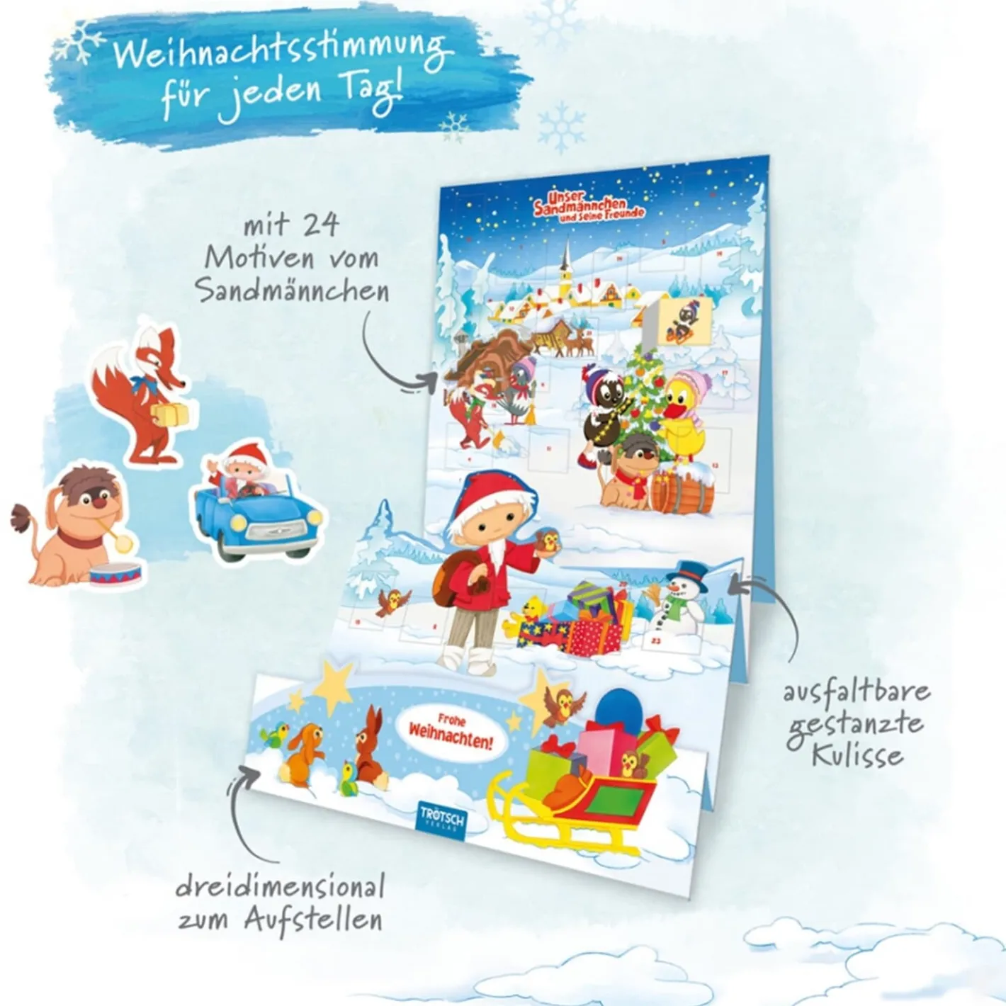 Trötsch Verlag Aufstell-Adventskalender "Sandmann" Outlet