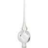 Baumspitze silber mit Glitterdekor New