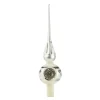 Baumspitze silber mit silbernem Reflex-Stern Discount