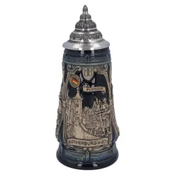 Bierkrug mit Zinndeckel "Rothenburg mit Ritter", 0,5l Outlet