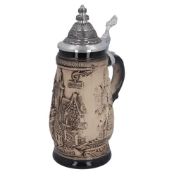 Bierkrug mit Zinndeckel "Rothenburg", 0,25 Liter Outlet
