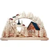 RATAGS Holzdesign 3-D Schwibbogen "Holzfällerhaus", 115V mit USB A-Anschluss Online