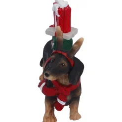 Dackel mit Geschenken, Standfigur Sale