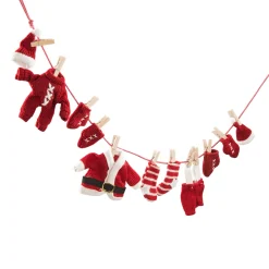 Deko-Girlande "Weihnachtsmanns Wäscheleine" New