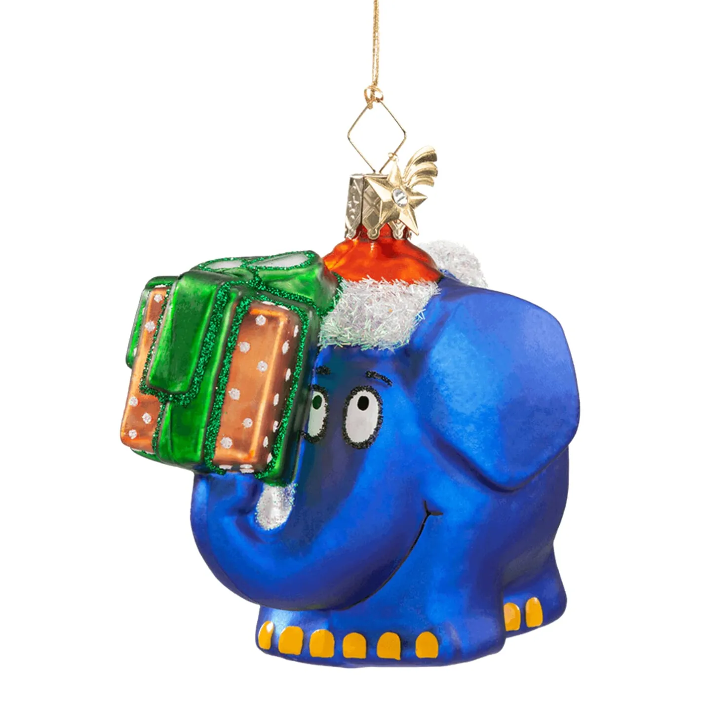 Poesie in Glas Der Elefant als Weihnachtsmann