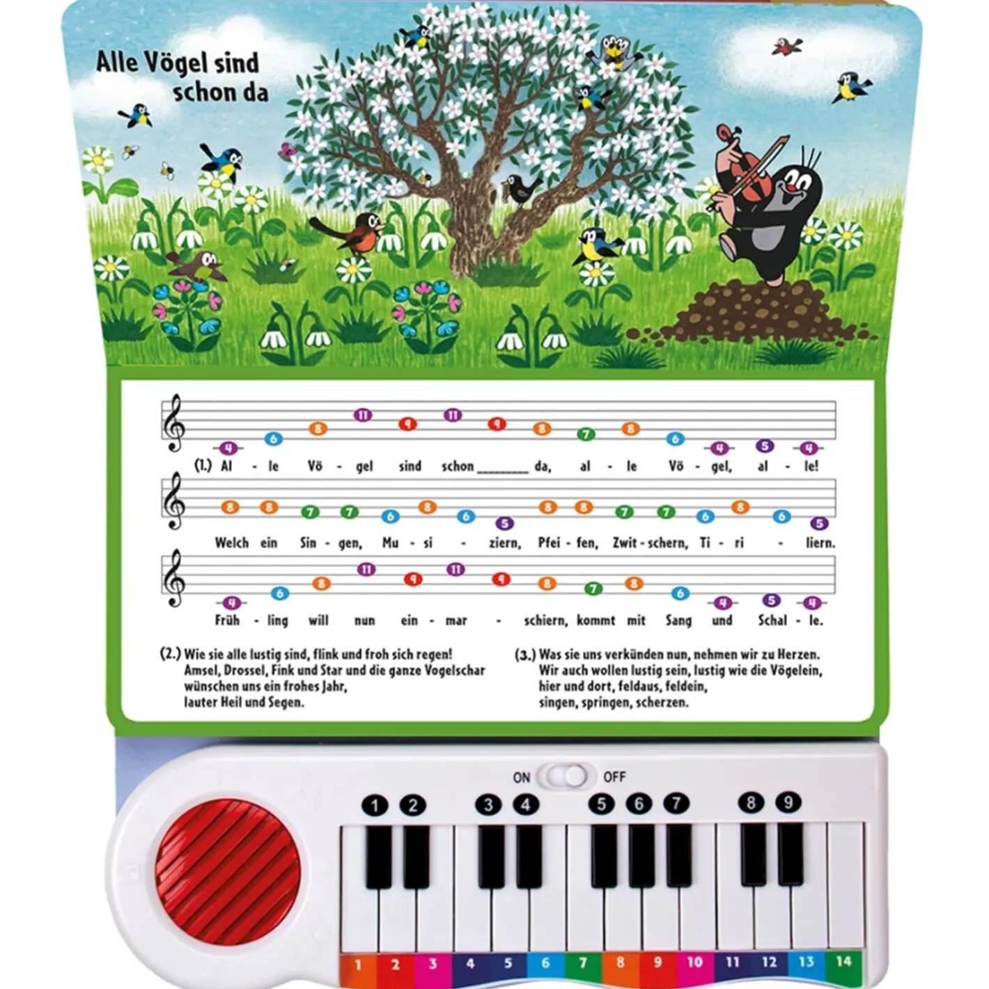 Trötsch Verlag Der kleine Maulwurf Klavierbuch "Meine ersten Lieder" New
