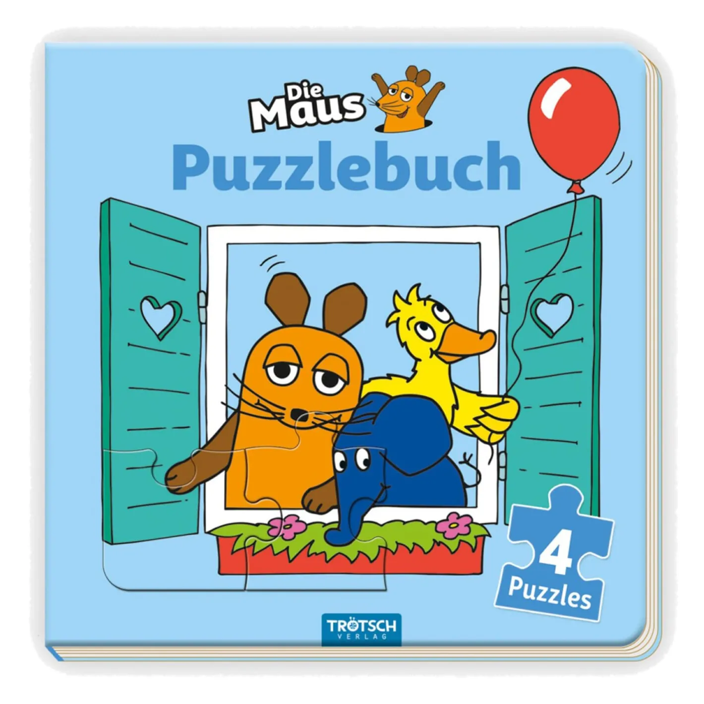 Trötsch Verlag Die Maus Puzzlebuch quadratisch Best
