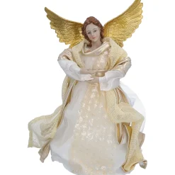 Engel, beige/goldfarben, Standfigur Clearance