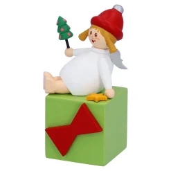Käthes Original Engel mit Geschenkpäckchen "Überraschen" Clearance