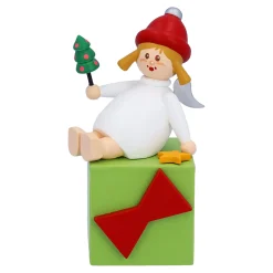 Käthes Original Engel mit Geschenkpäckchen "Überraschen" Clearance