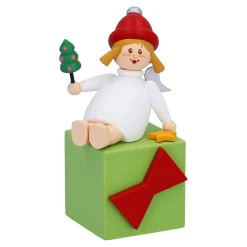 Käthes Original Engel mit Geschenkpäckchen 