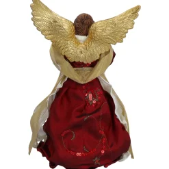 Engel, rot/goldfarben, Standfigur Best