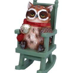Eule auf Schaukelstuhl, Standfigur Discount