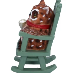 Eule auf Schaukelstuhl, Standfigur Discount