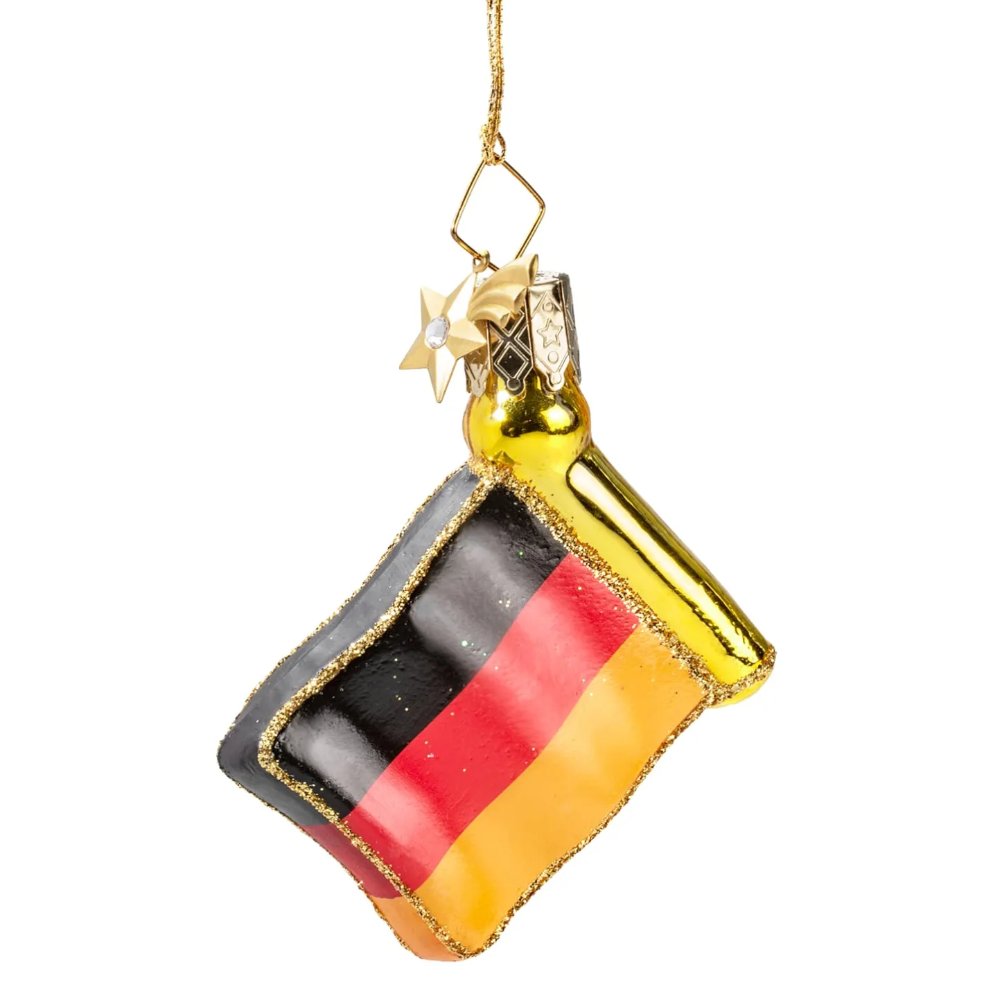Poesie in Glas Flagge Deutschland klein
