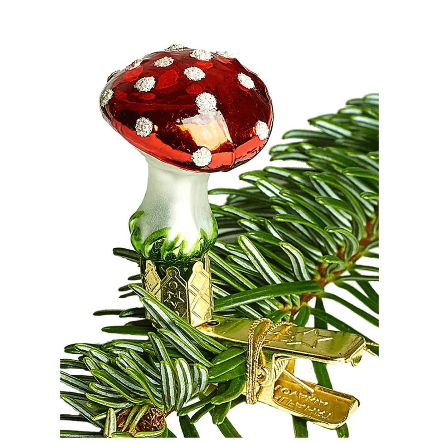 Poesie in Glas Fliegenpilz mit Clip, klein (3,5 cm) Online