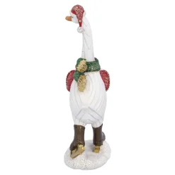 Gans auf Schlittschuhen