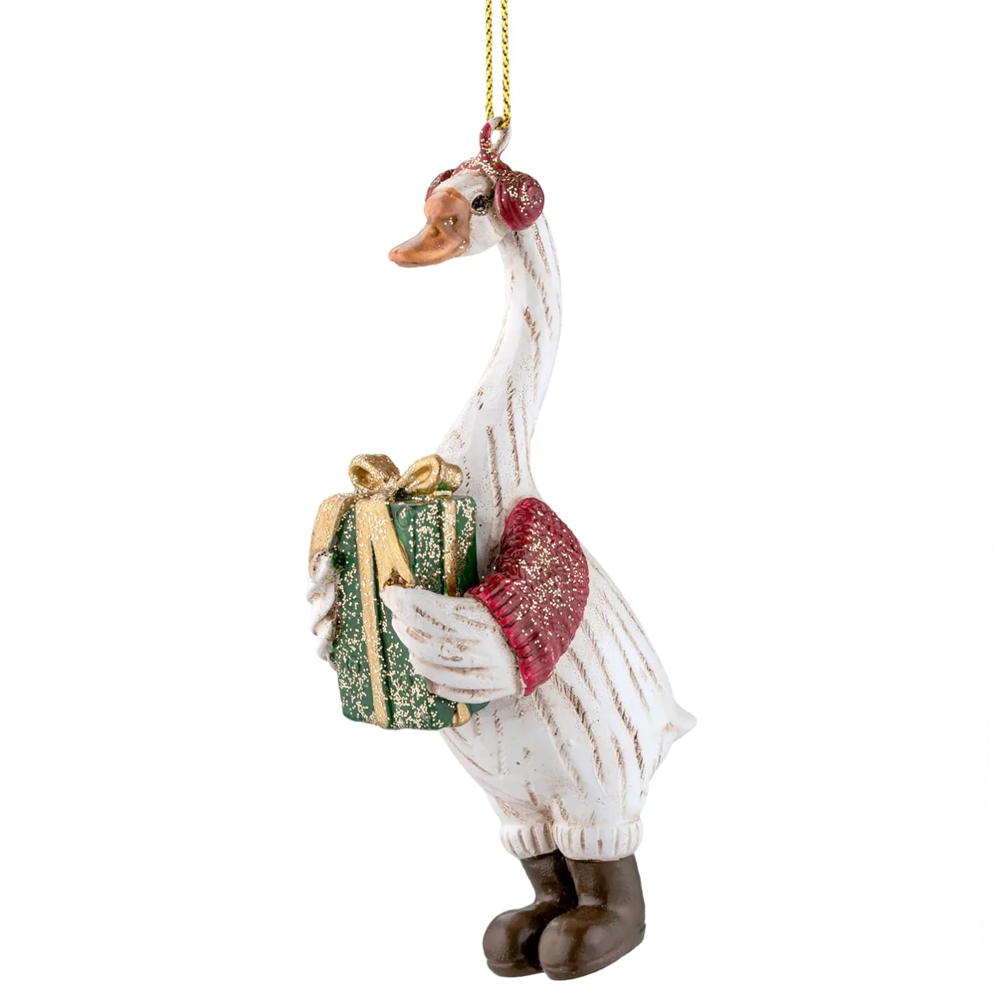 Gans mit Geschenk