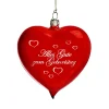 Glasherz rot glänzend "Alles Gute zum Geburtstag" Clearance
