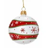 Glaskugel mit Schneeflocken, 7 cm Online