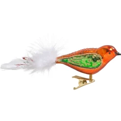 Poesie in Glas Glasvogel, orange-grün Discount