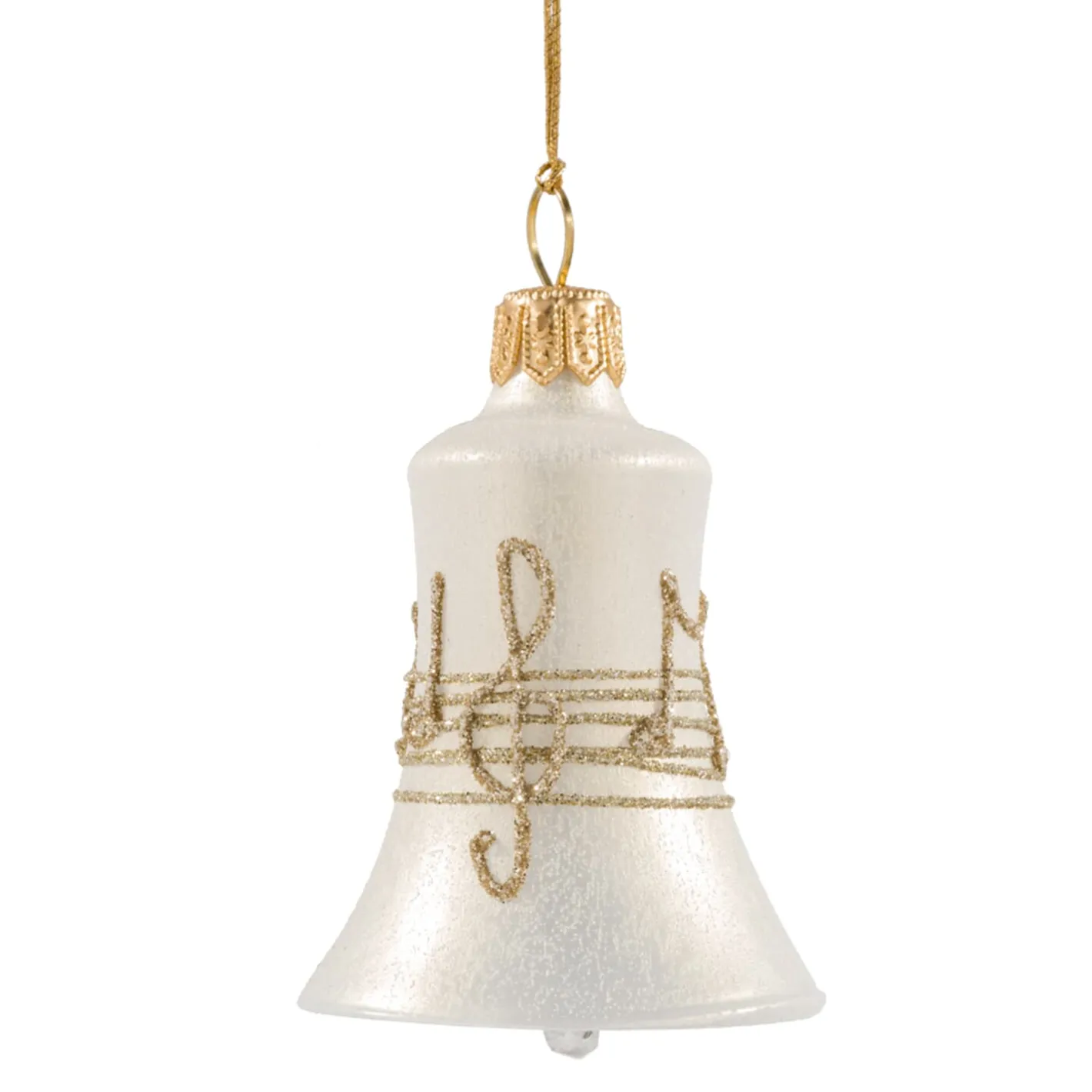 Glocke cremefarben mit Notenband Discount