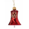 Glocke rot mit goldenen Sternen und Flocken Best