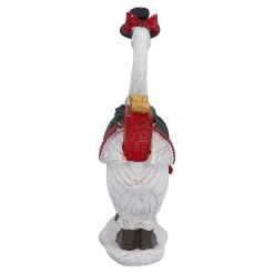 Gänsepaar mit Geschenk und Herz