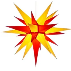 Herrnhuter Sterne Herrnhuter Papierstern, rot/gelb, 60 cm Online