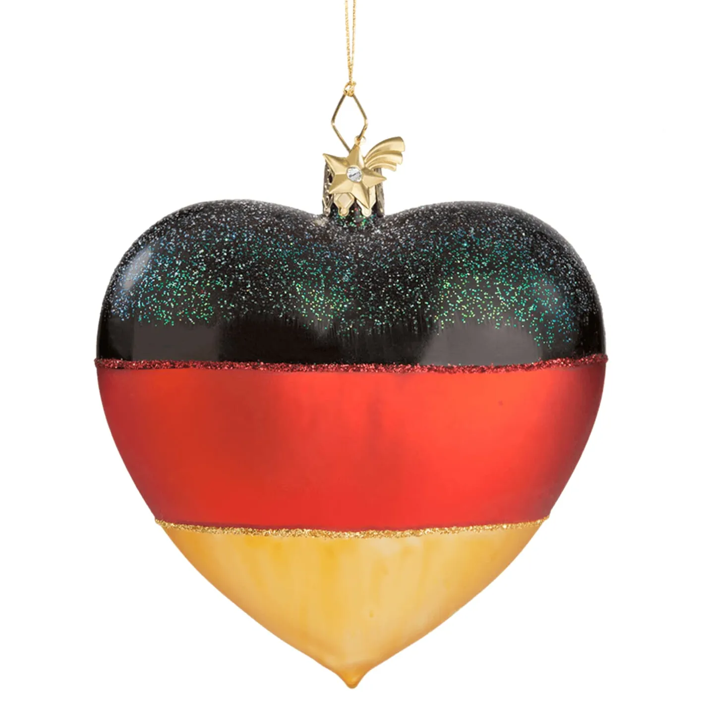 Poesie in Glas Herz Flagge Deutschland Online