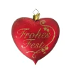 Poesie in Glas Herz "Frohes Fest" Hot