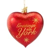 Poesie in Glas Herz "Greetings from York" Hot