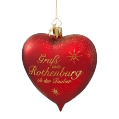 Poesie in Glas Herz "Gruß aus Rothenburg" Discount