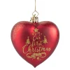 Poesie in Glas Herz "Our first Christmas", Glas-Baumbehang Outlet