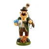 Käthes Original Holzknoddl "Bayer mit Hund", Räuchermännchen