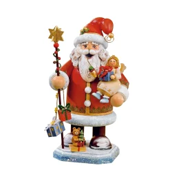 Käthes Original Holzknoddl "Weihnachtsmann mit Engel", Räuchermann Sale