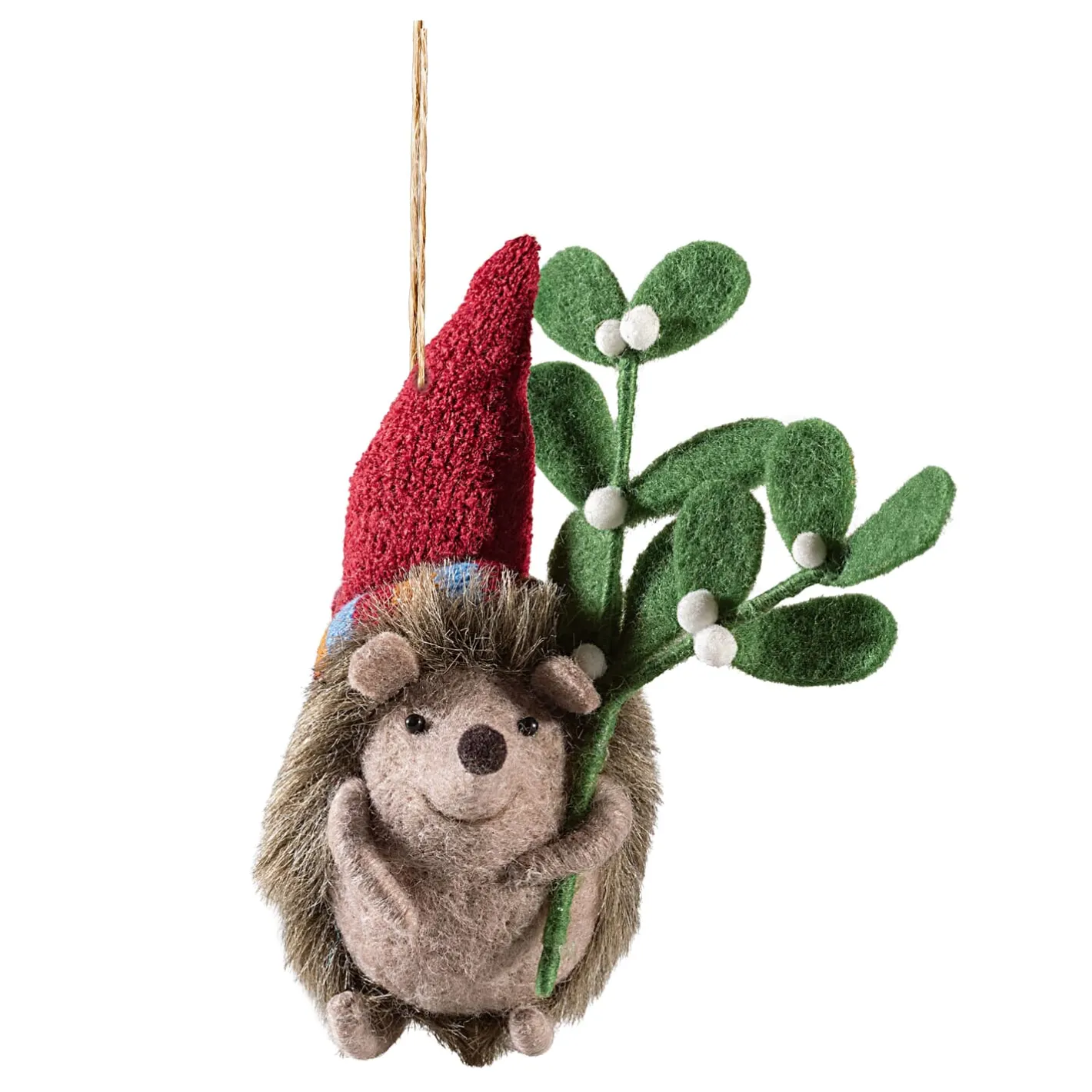 Igel mit Mistelzweig aus Filz Clearance
