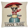 Kissenhülle "Ein Hund auf Sommerreise" Discount