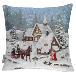 Sandner Kissenhülle "winterliche Kutschfahrt" Discount