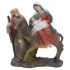 Krippenszene "Heilige Familie mit Esel" New