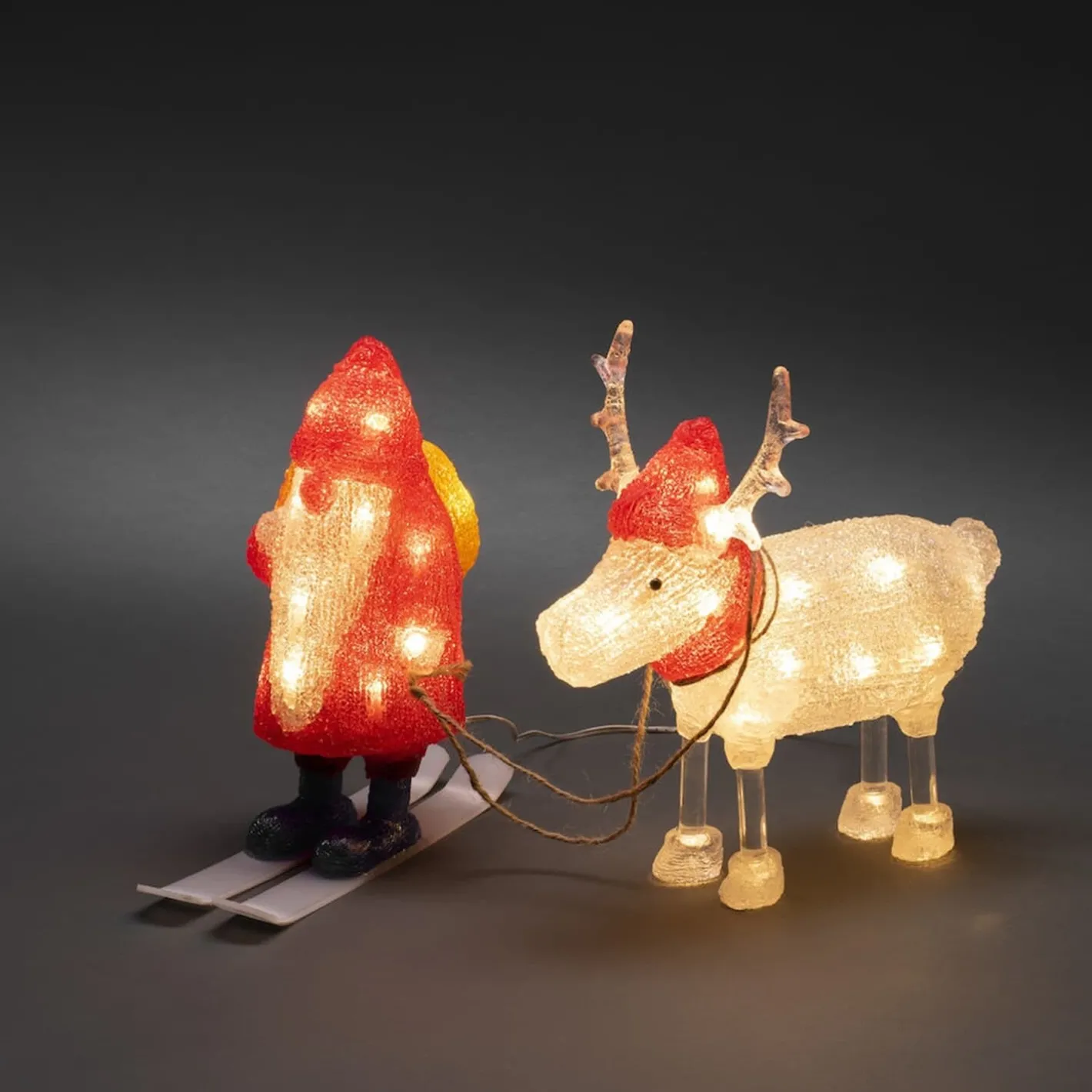 KONSTSMIDE LED Acryl Santa & Rentier Best