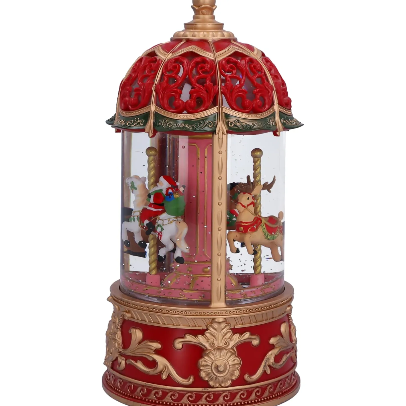 KONSTSMIDE LED Schneelaterne "Nostalgisches Karussell", 22,5 cm Discount