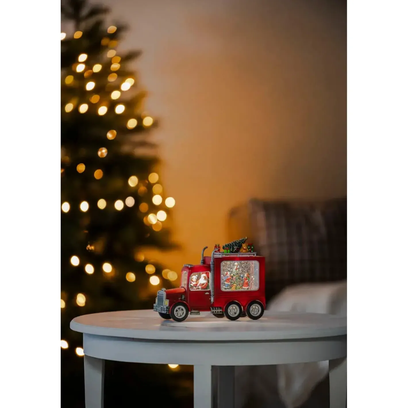 KONSTSMIDE LED-Schneelaterne "Weihnachtstruck" New
